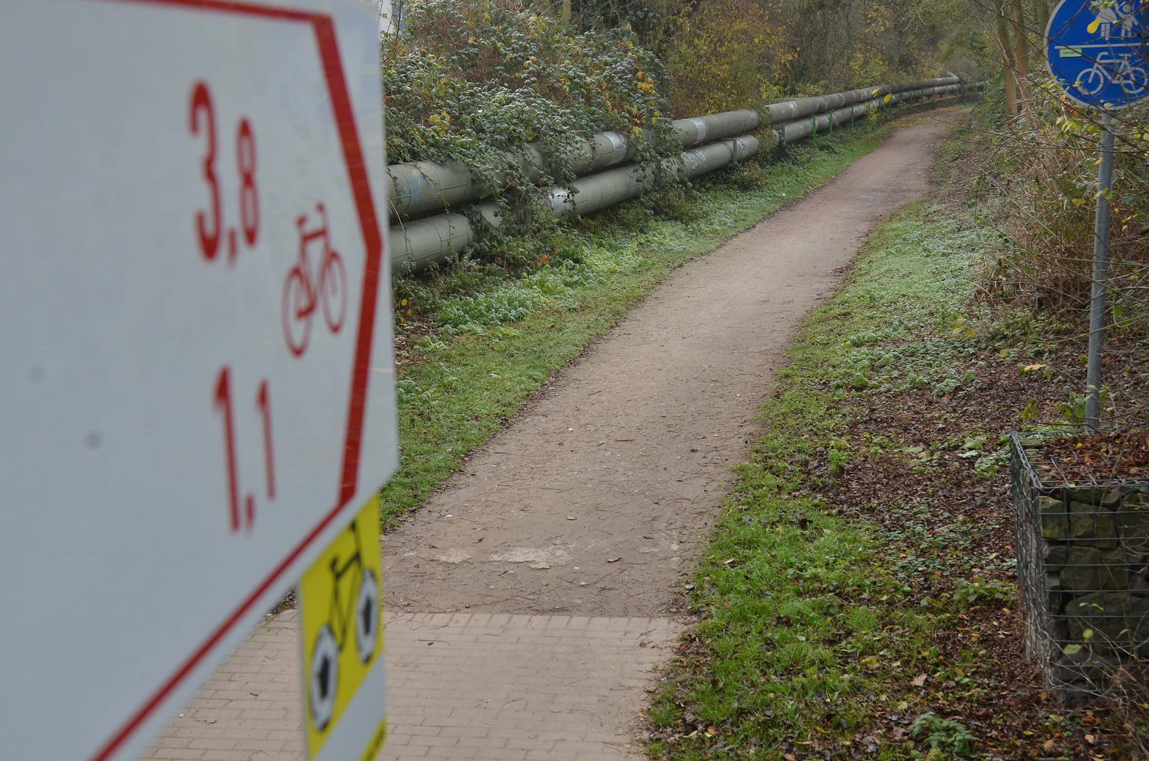 Emscherpark-Radweg: Beschilderung