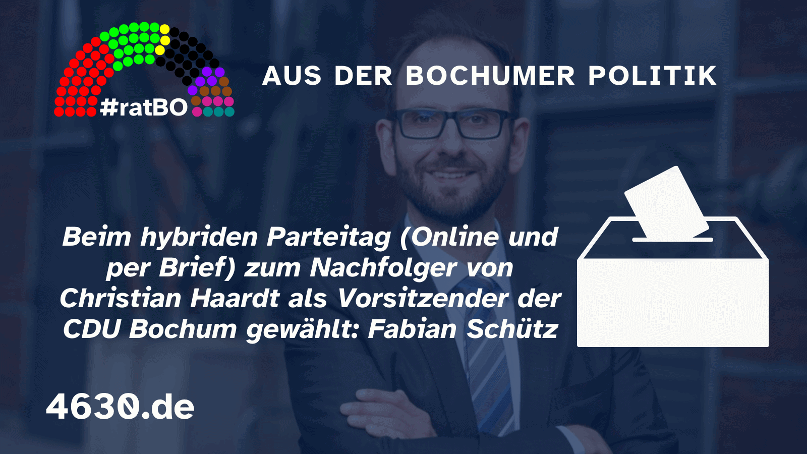 Aus der Bochumer Politik: Fabian Schütz neuer Vorsitzender der CDU Bochum