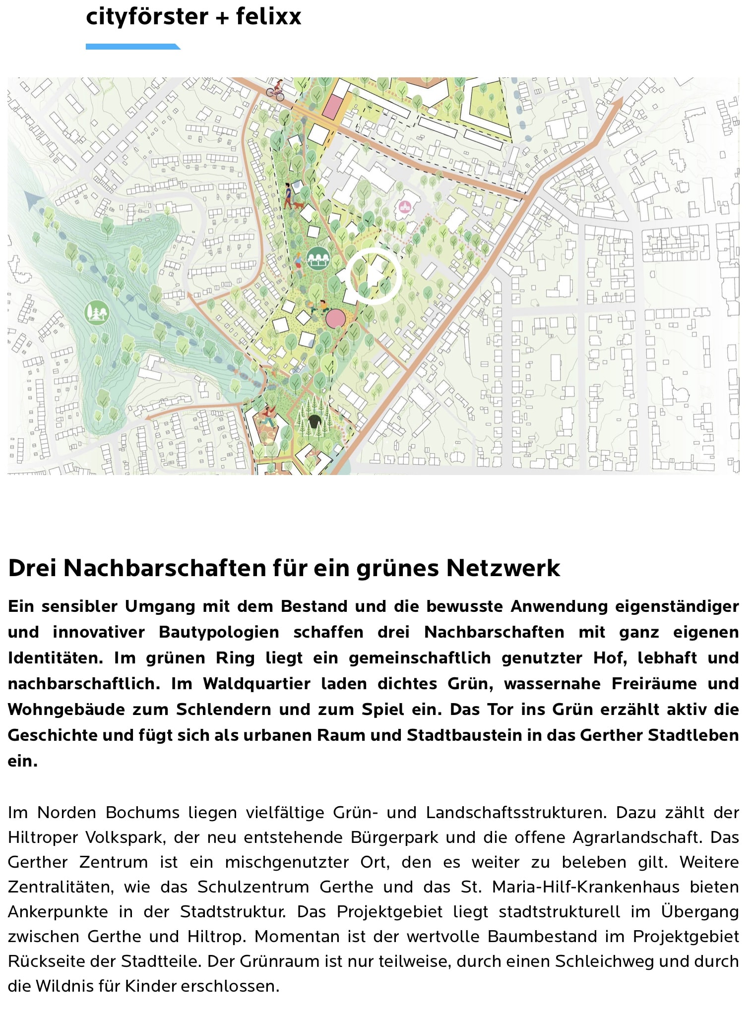 Gerthe West Beteiligung: cityförster + felixx (www.bochum.de)