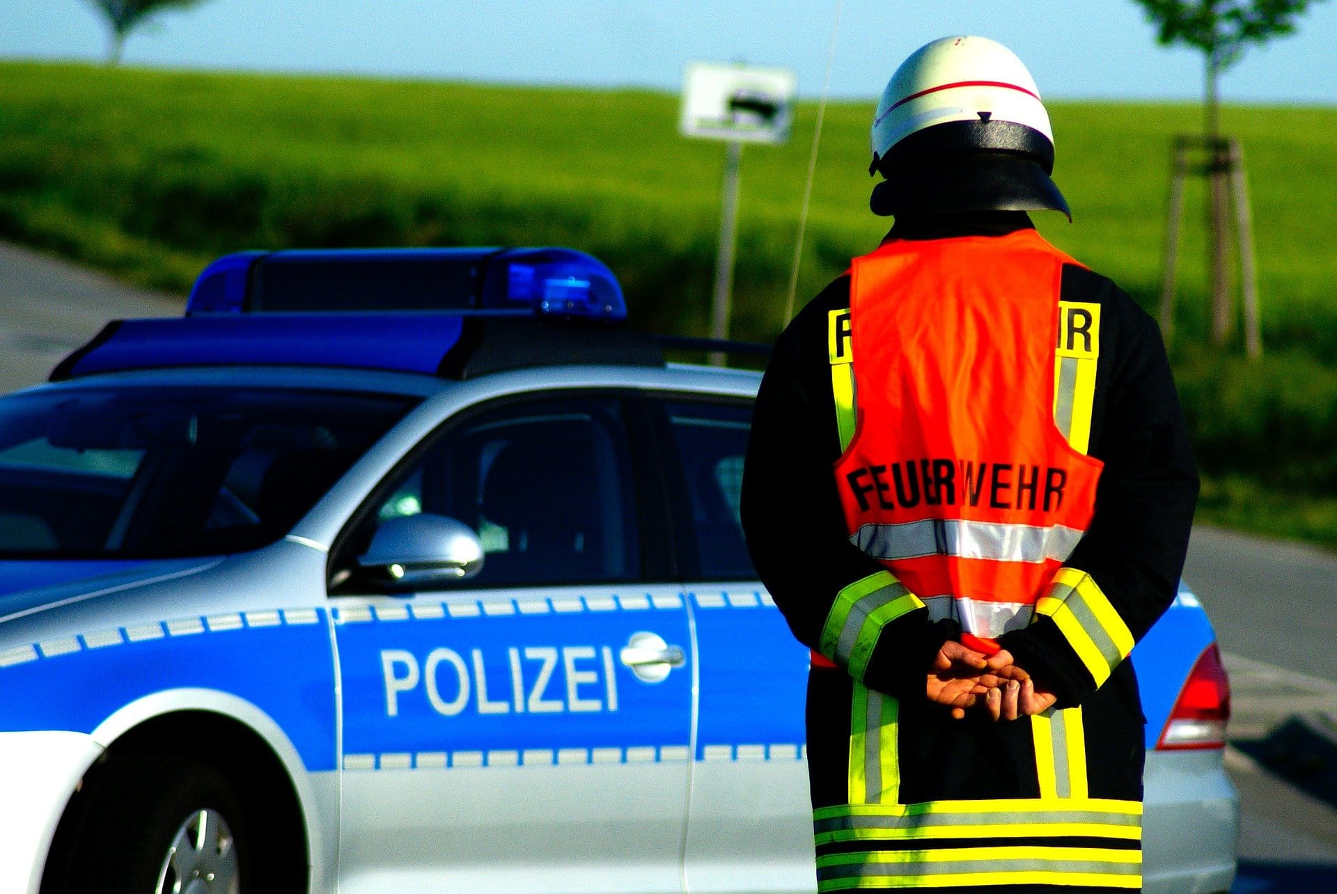 Polizei und Feuerwehr