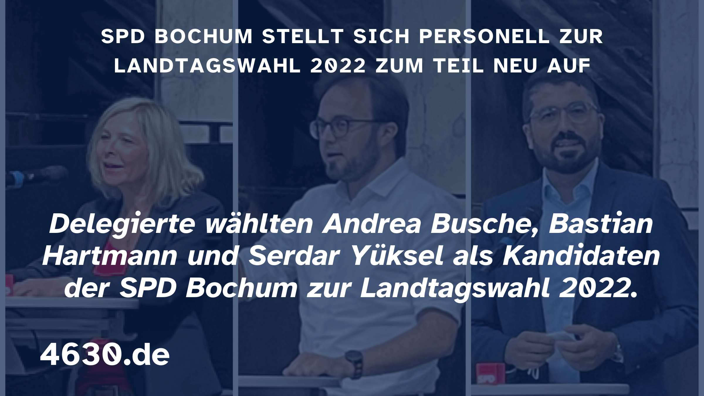 SPD Bochum stellt sich zur Landtagswahl 2022 zum Teil neu auf