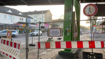 Alleestraße: Baustelle ohne Durchgang für Fußgänger