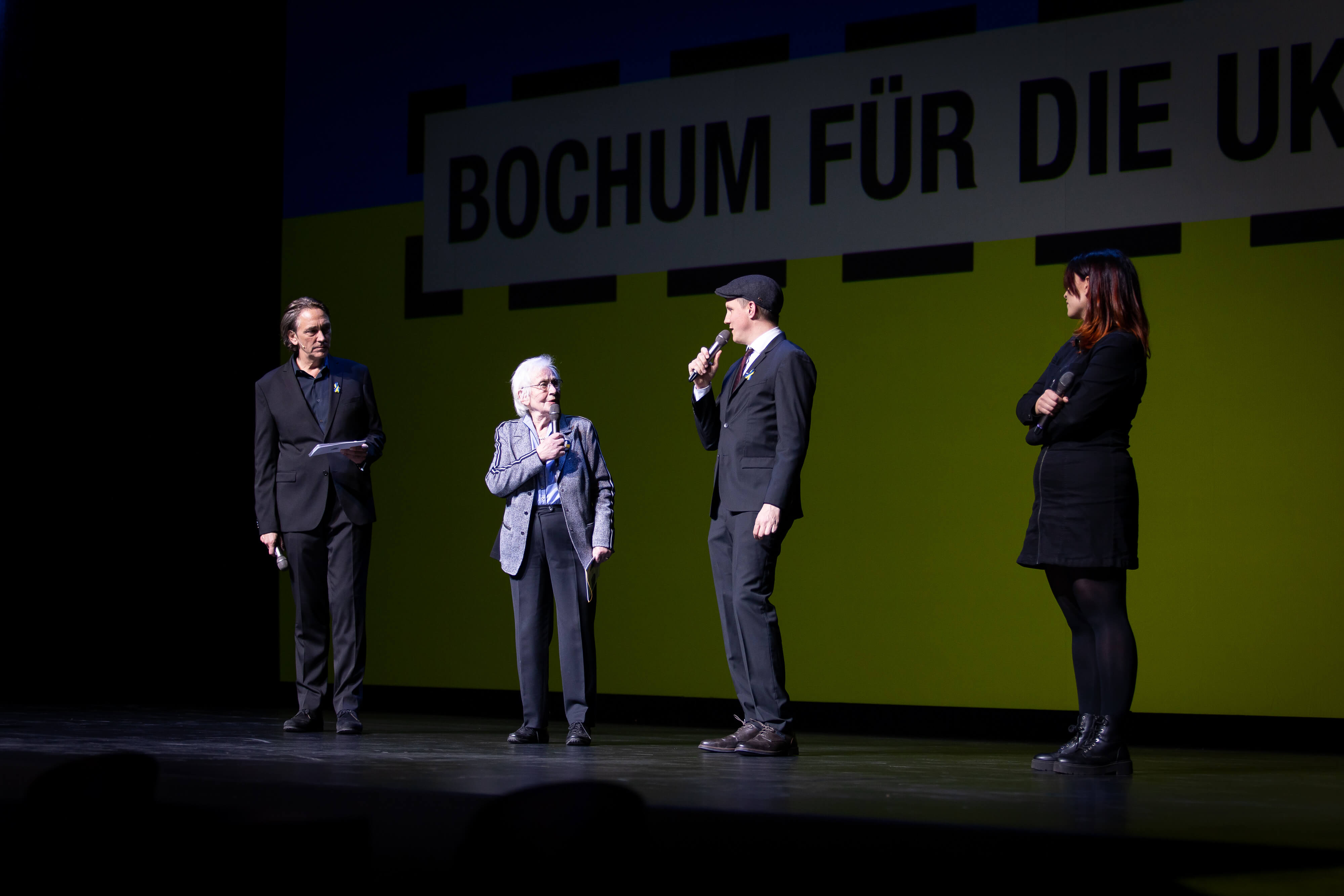 Bochum für die Ukraine: Stefan Hunstein, Monika Grawe, Sebastian23, Jaqueline Nottelmann