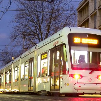 Bild einer Straßenbahn der Bogestra aus Bochum