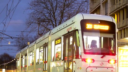 Bild einer Straßenbahn der Bogestra aus Bochum