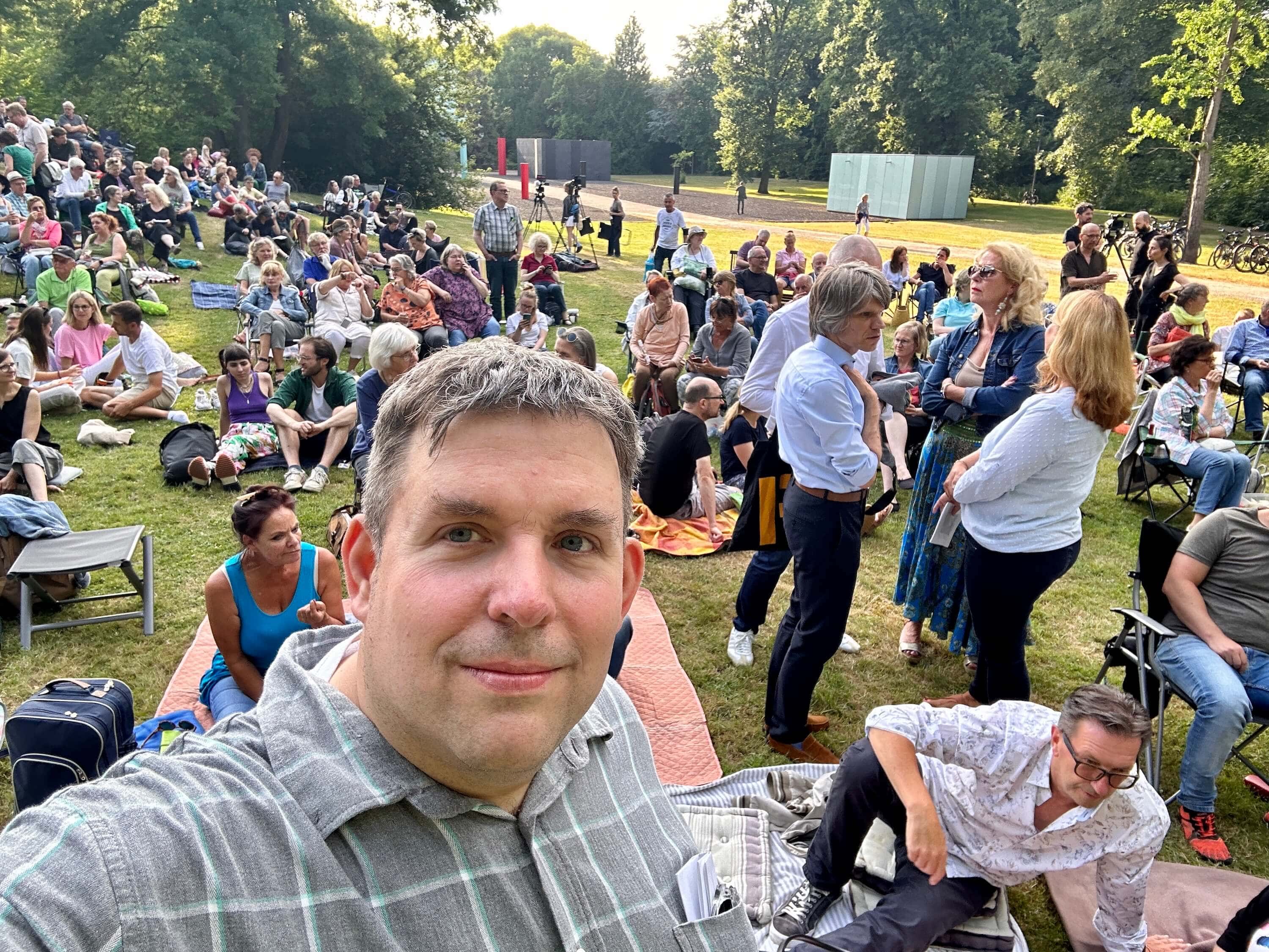 Macbeth im Schlosspark Weitmar: Jens Matheuszik vor der Premiere