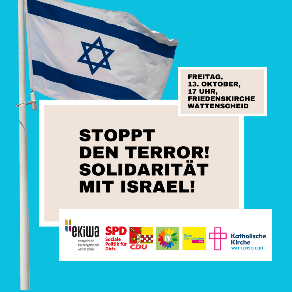 Aufruf: Stoppt den Terror! Solidarität mit Israel!