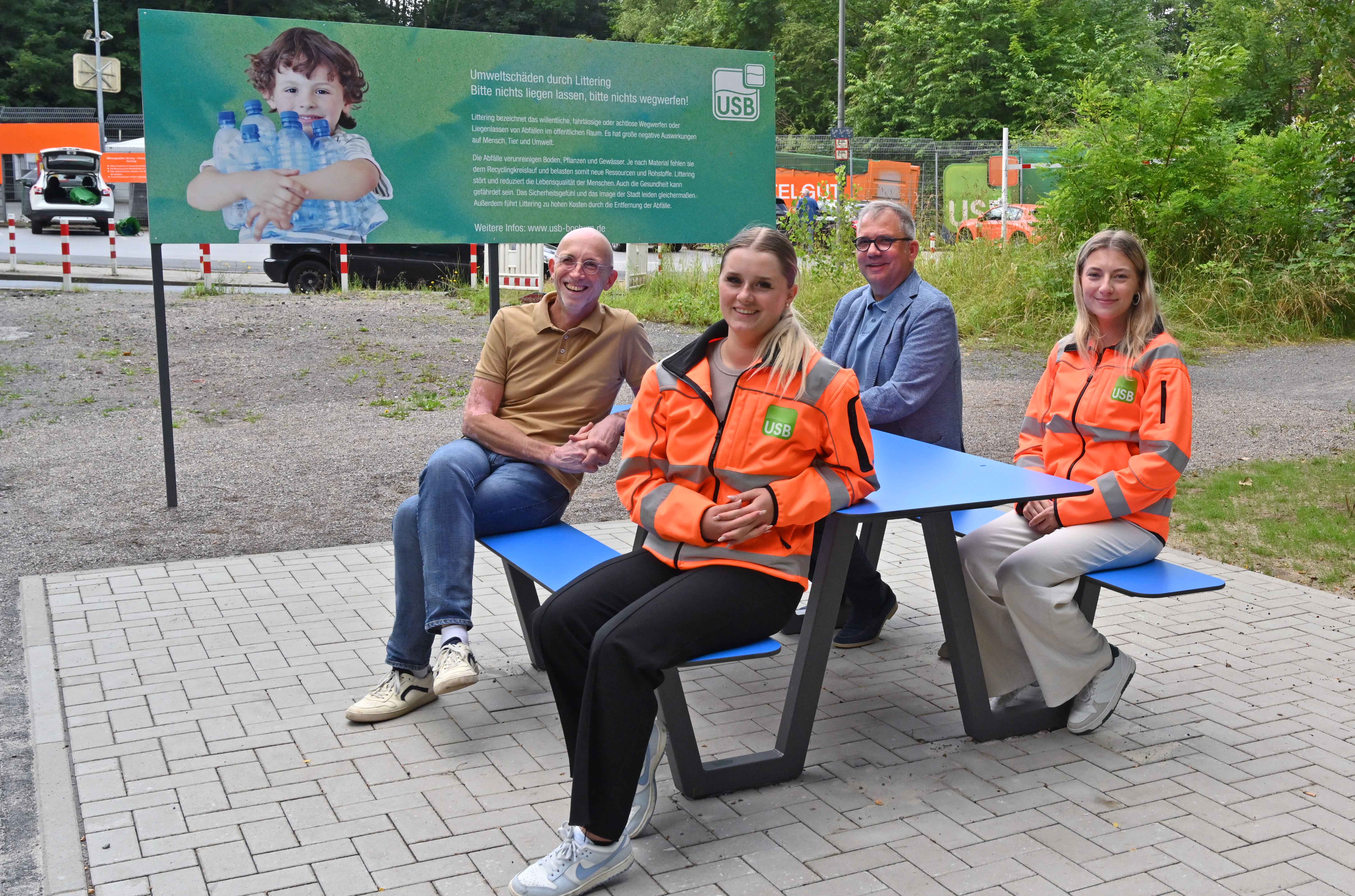 Recycling-Bank des USB an der Springorumtrasse