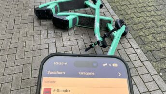 E-Scooter im Mängelmelder der Stadt Bochum