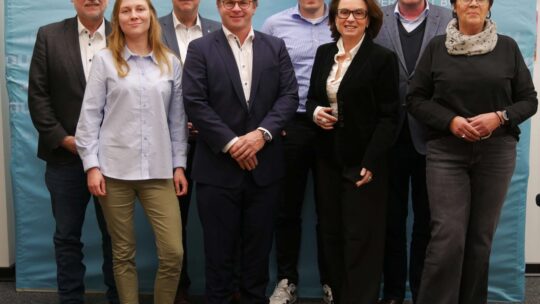 CDU-Fraktionsvorstand Bochum (2025): v. l. n. r.: Christian Haardt, Monika Czyz, Dr. Andreas Bracke, Karsten Herlitz, Dr. Daniel Obitz, Irina Becker, Dr. Stefan Jox, Angelika Dümenil