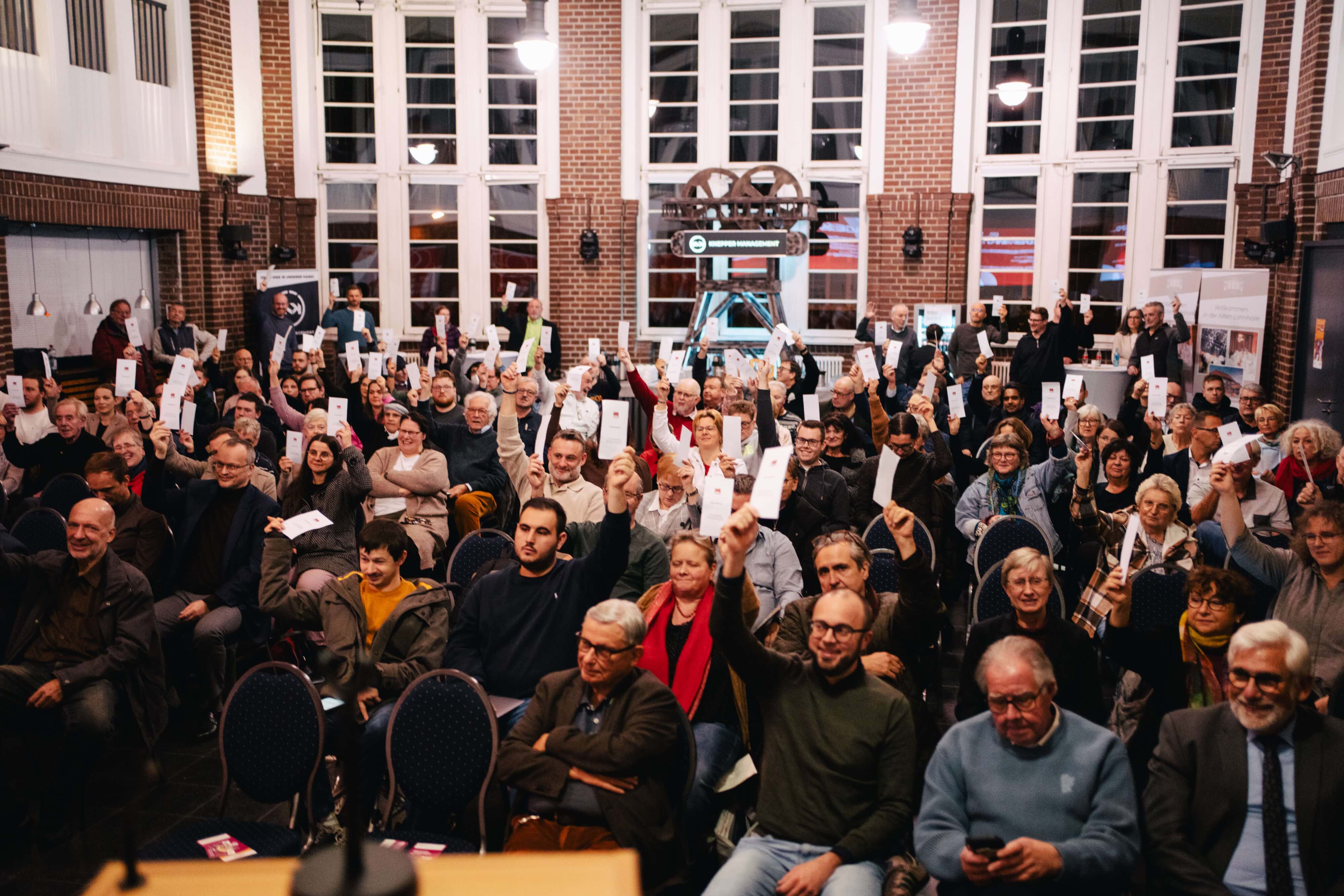 Parteitag der SPD Bochum (10.11.2025): Abstimmung über die Koalitionsvereinbarung