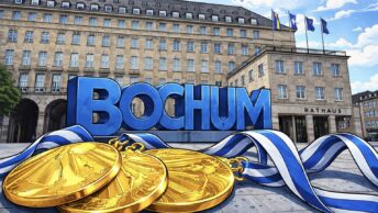 Sportlerehrung 2025 Bochum (generiertes Motiv mit dem Rathaus am Willy-Brandt-Platz)