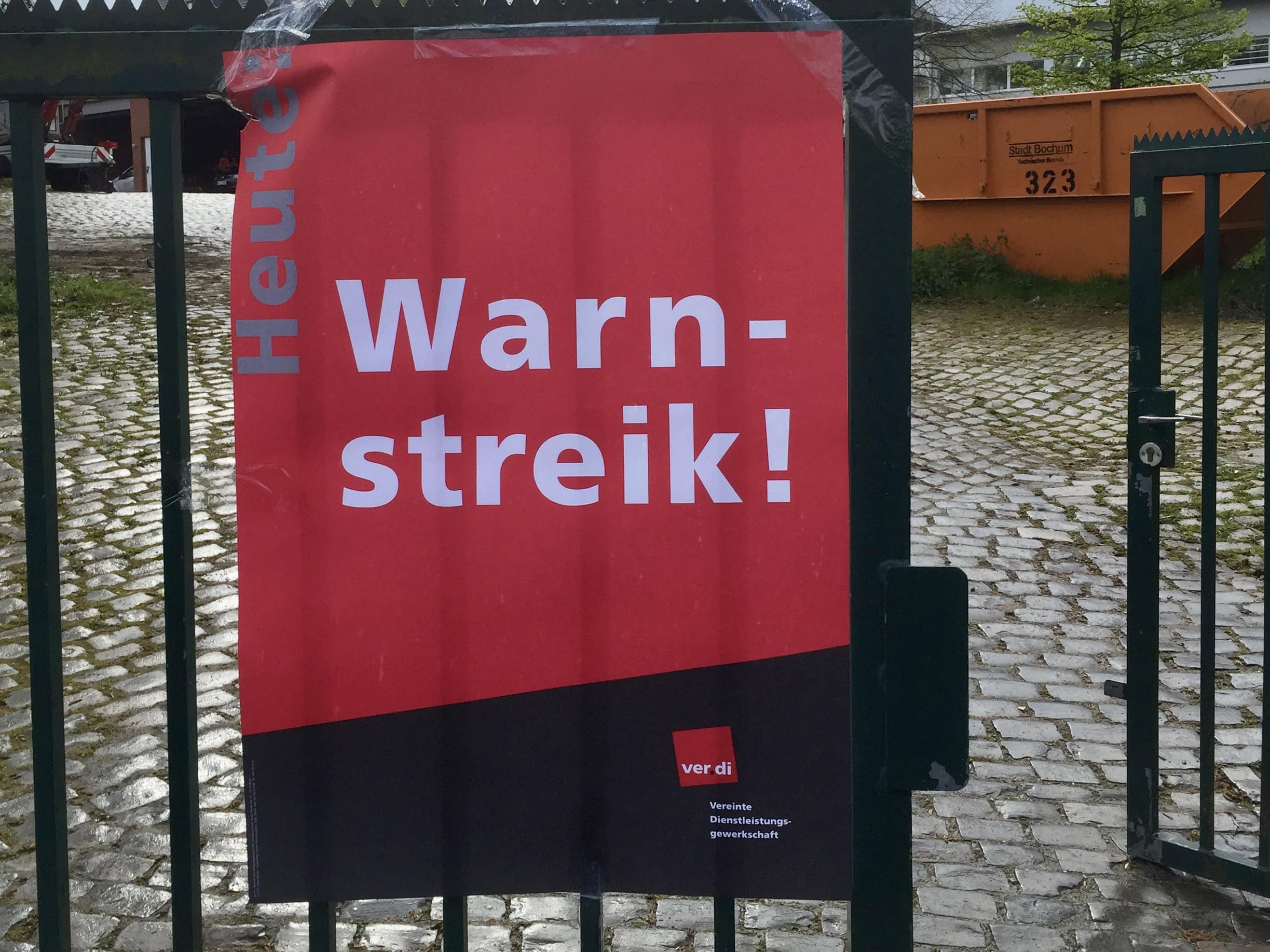 Warnstreik (Plakat von ver.di)