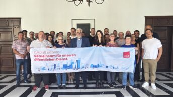 ver.di gemeinsam mit Oberbürgermeister Jörg Lukat am Tag des öffentlichen Dienstes 2026