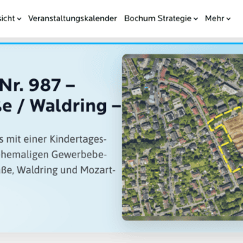 (Bochum mitgestalten): Bebauungsplan 987 Hunscheidtstraße / Waldring
